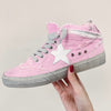 Pink Mid Top Sneakers
